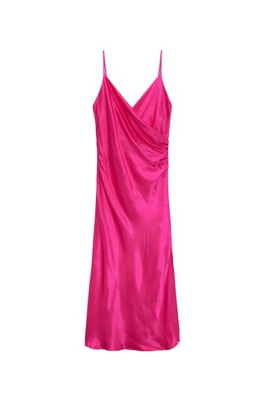 DRAPED CAMISOLE DRESS