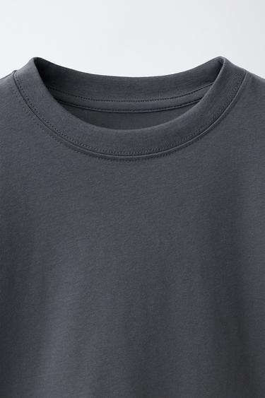 LOT DE TROIS T-SHIRTS UNIS - Bleu pastel de Zara - Image 3