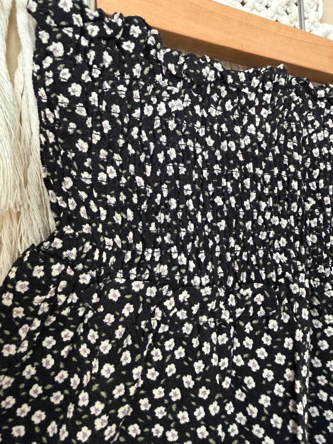 PLEATED FLORAL DRESS - Image 5