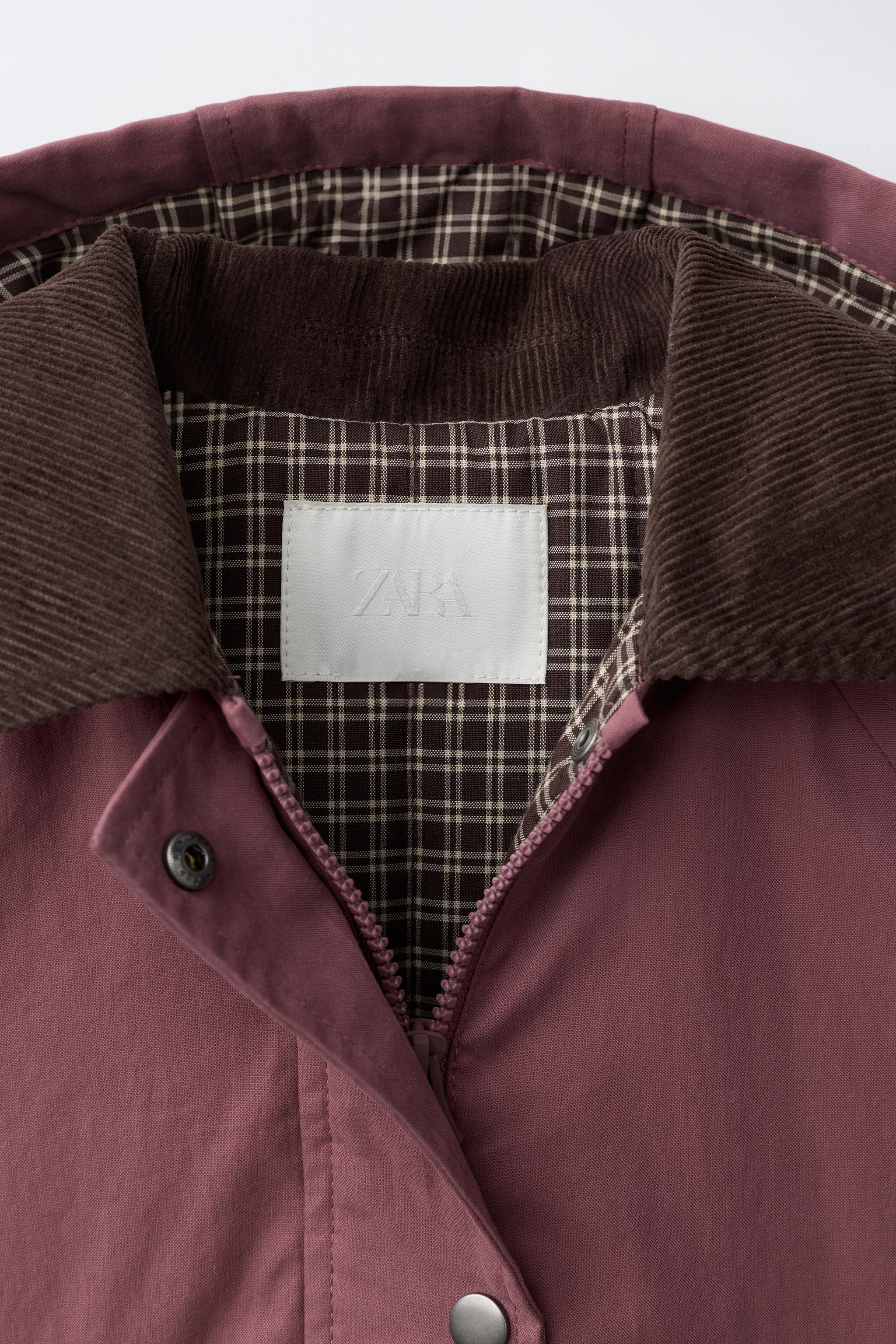 QUILTED PARKA WITH CONTRAST COLLAR