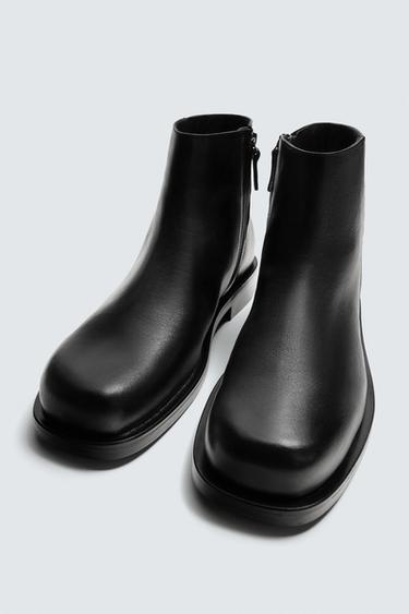 LIMITED EDITION LEATHER BOOTS - Black by Zara - Image 4