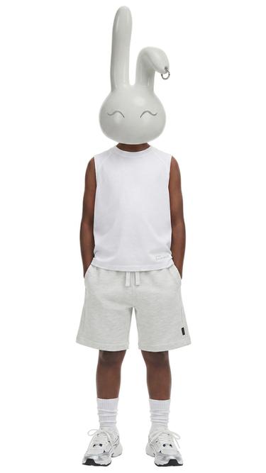 Zara SLEEVELESS PLAIN T-SHIRT - White
