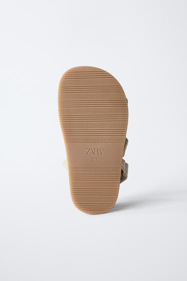 SANDALES EN CUIR BAREFOOT - Marron sable de Zara - Image 6