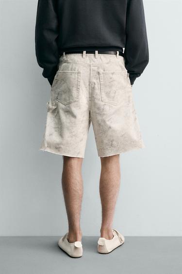 BERMUDA RELAXED FIT POCHE CHARPENTIER - Imprimée de Zara - Image 2