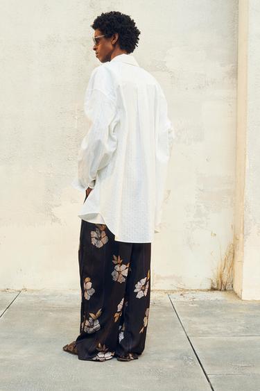 OVERSIZE FIT OVERSHIRT - LIMITED EDITION - White by Zara - Image 4