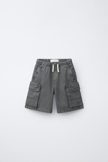 CARGO BERMUDA SHORTS - Anthracite grey by Zara