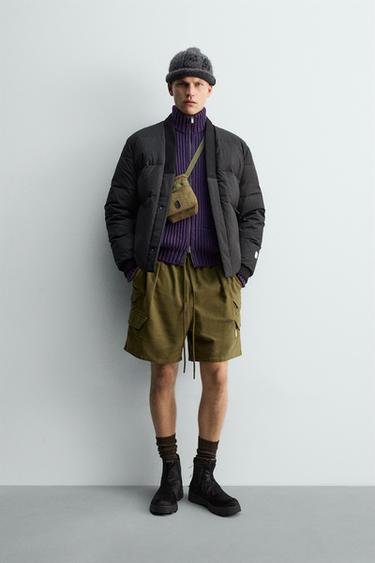 CAZADORA PLUMÍFERO KIMONO X SR_A - Negro de Zara