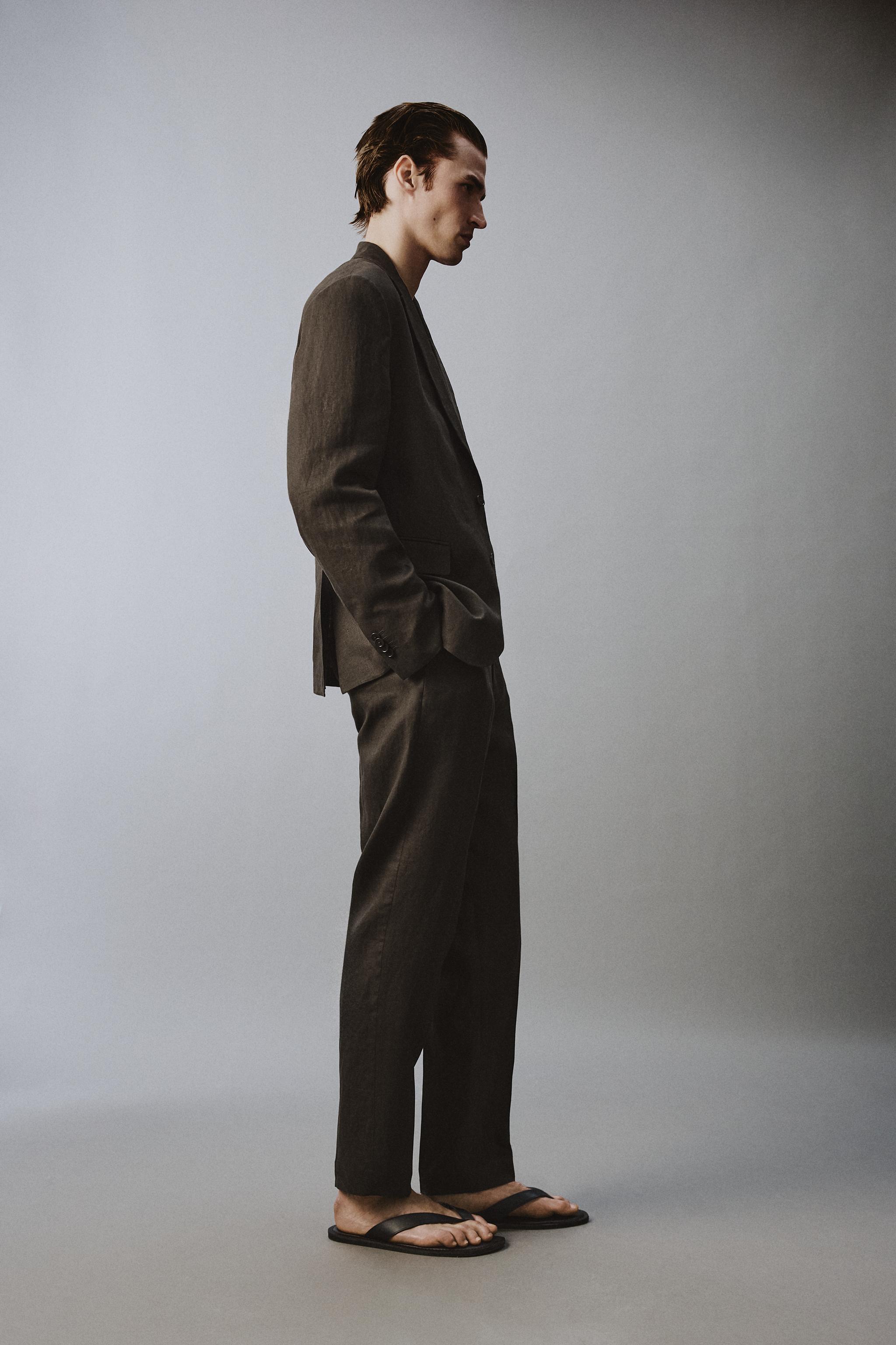 100% LINEN SUIT JACKET