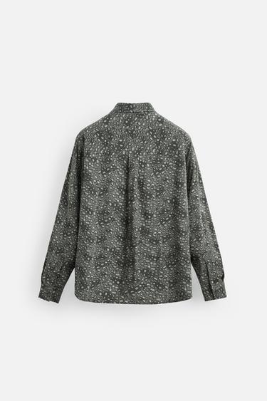 ABSTRACT PRINT SHIRT - Grey by Zara - Image 6