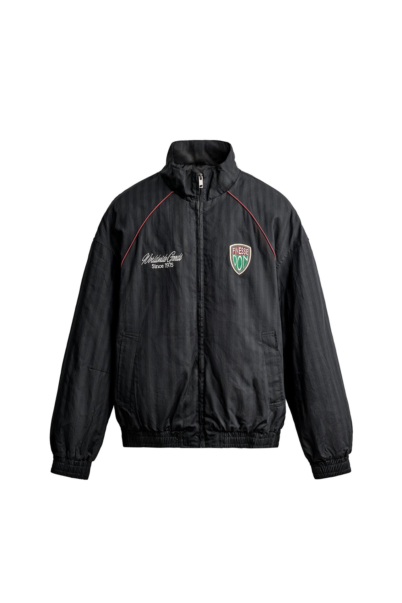 STRIPED PATCHES PADDED JACKET