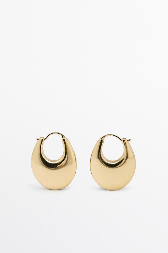 Zara XS hoop earrings - Golden - Image 0