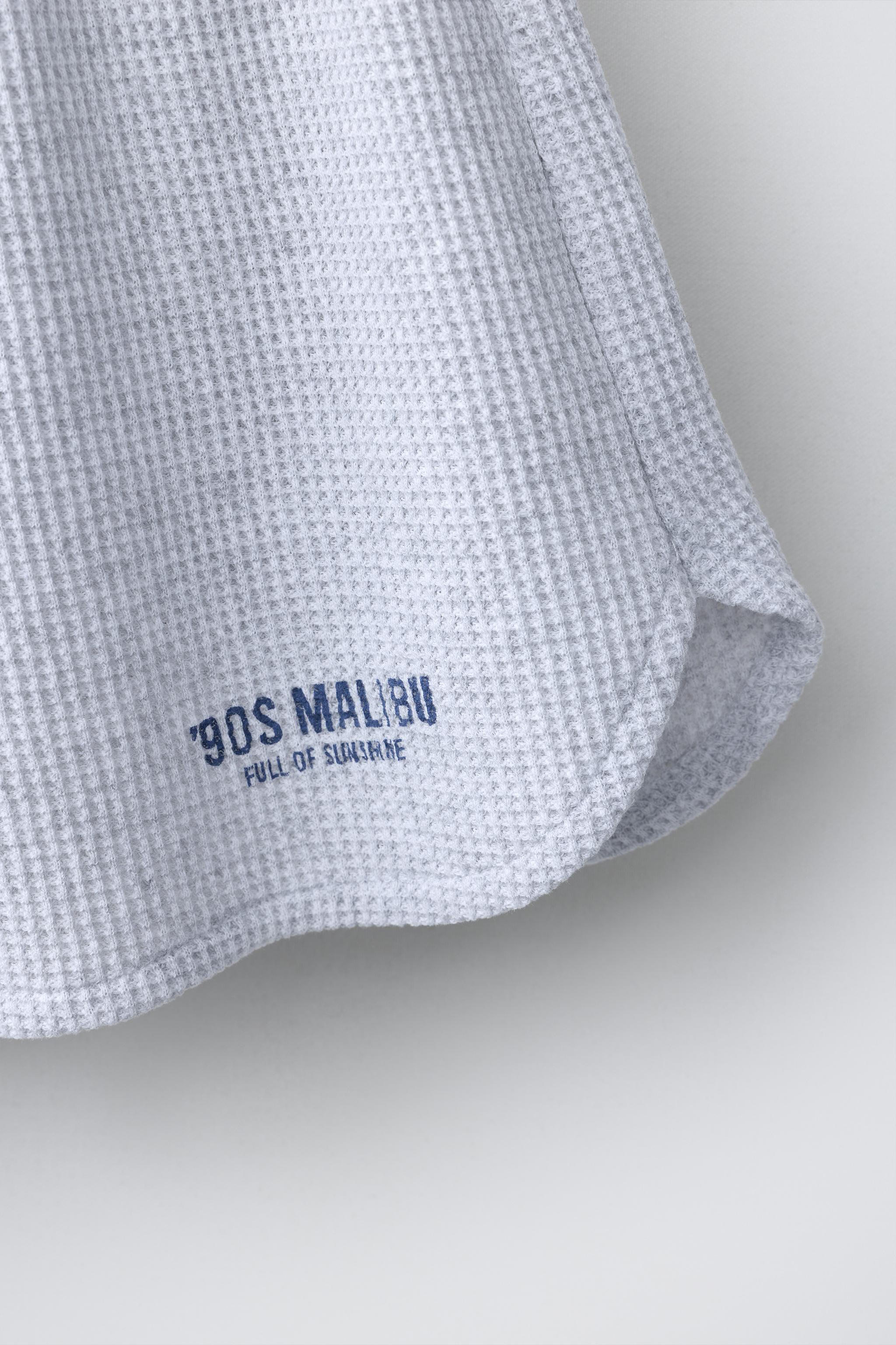 WAFFLE TEXT SHORTS
