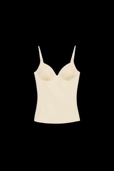 TOP POLYAMID-MISCHGEWEBE - Butterfarben von Zara