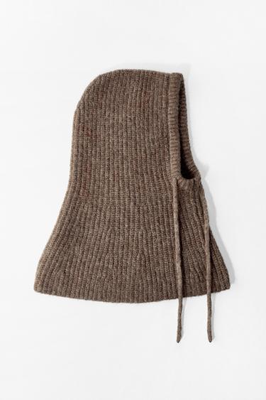 CAPUCHE CHUNKY CÔTELÉE - Beige de Zara