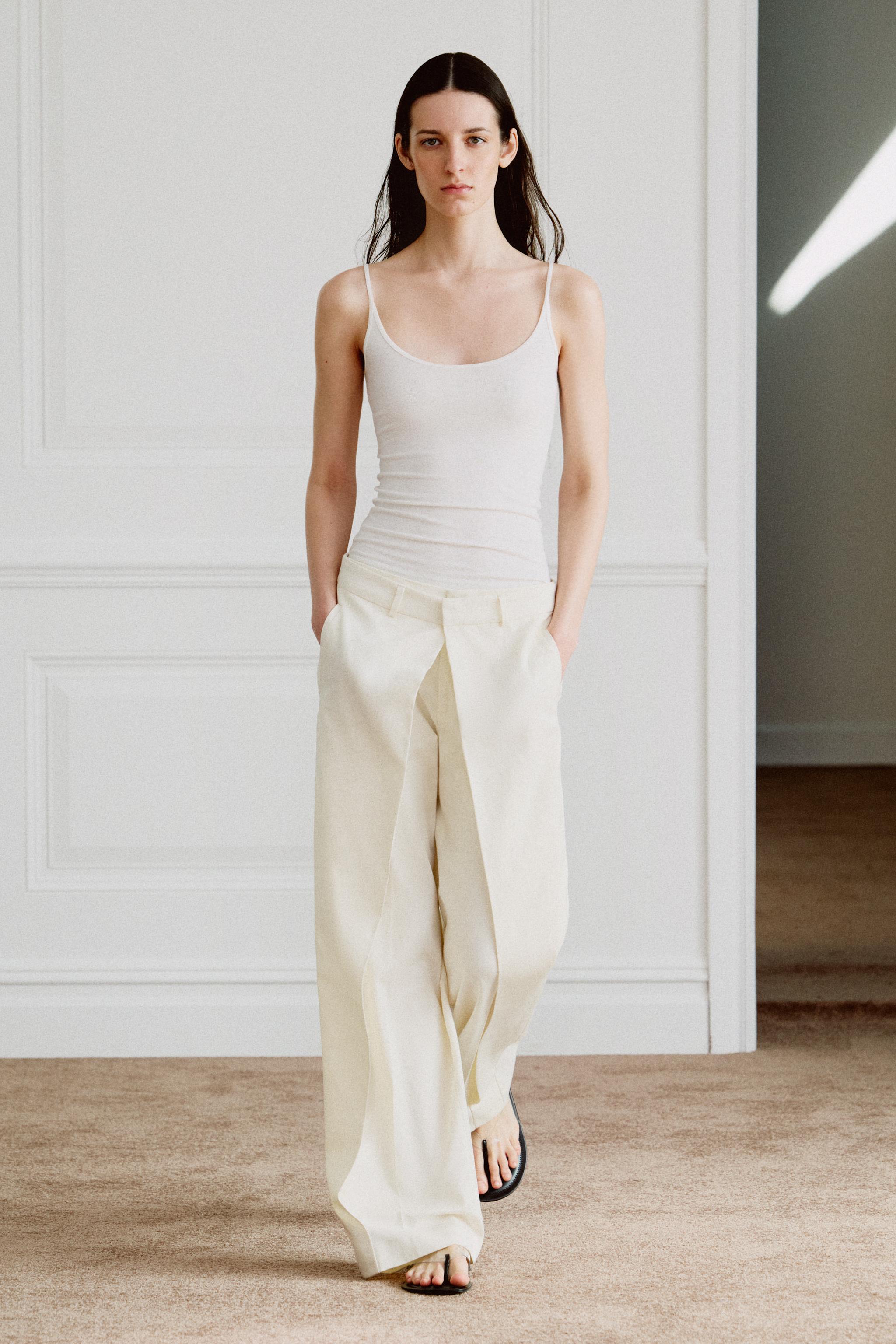 ZW COLLECTION FRONT PLEATED PANTS