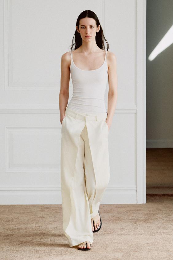 ZW COLLECTION FRONT PLEATED PANTS from Zara - $89.90