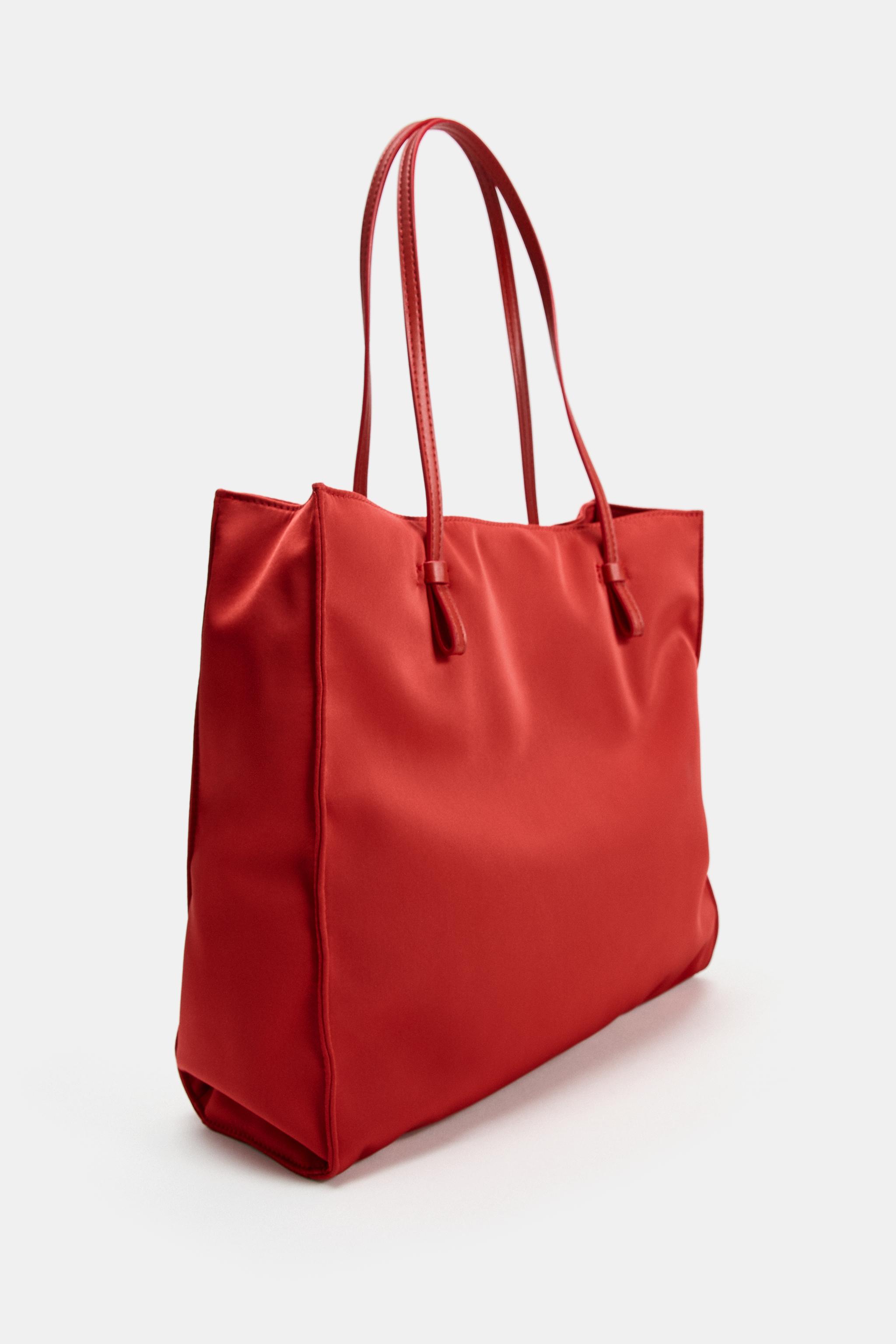 サテントートバッグ - レッド | ZARA Japan / 日本
