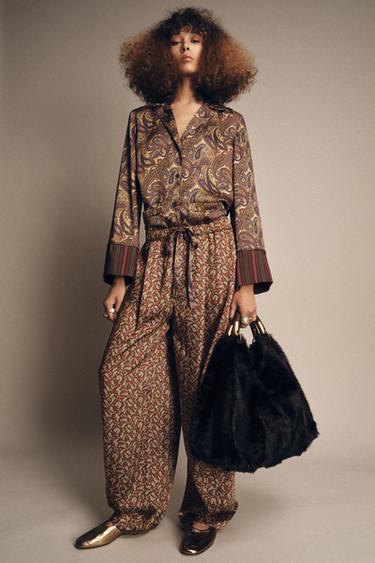 ZW COLLECTION PAISLEY PYJAMA TROUSERS - Multicoloured by Zara - Image 0