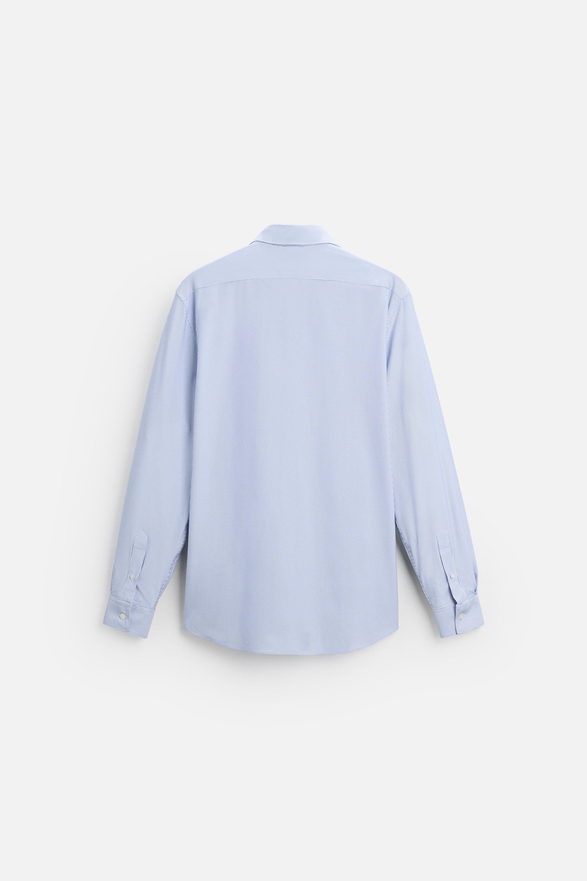 TEXTURED STRETCH SHIRT - striped | ZARA United States