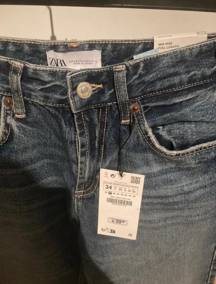 MID-RISE WIDE-LEG EXTRA-LONG TRF JEANS - Image 3
