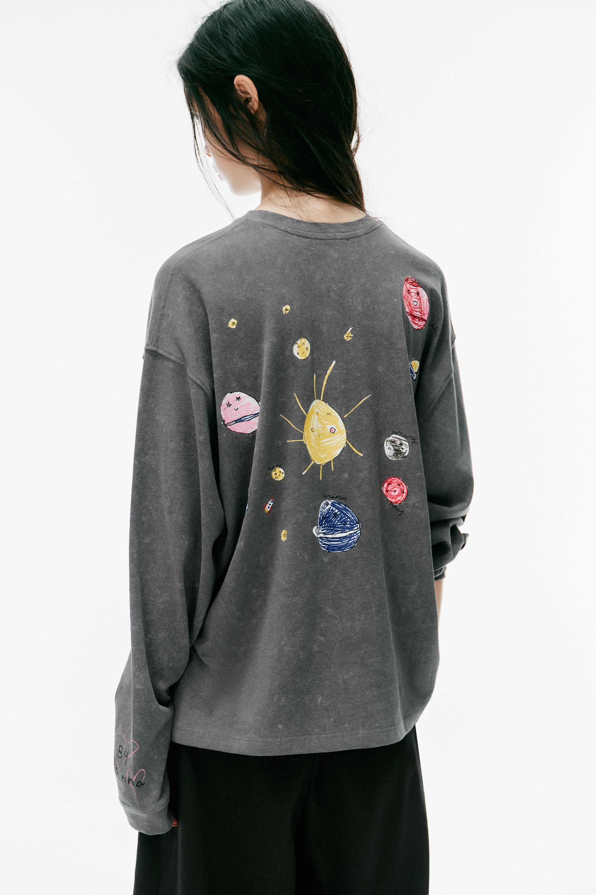 WASHED PLANET GRAPHIC T-SHIRT
