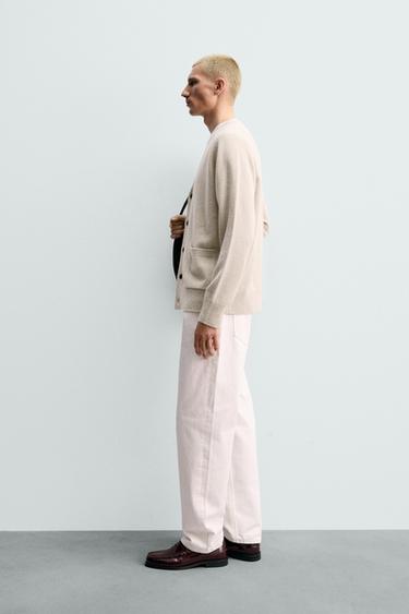 WOOL - ALPACA ORIGINS CARDIGAN - Ecru by Zara - Image 3