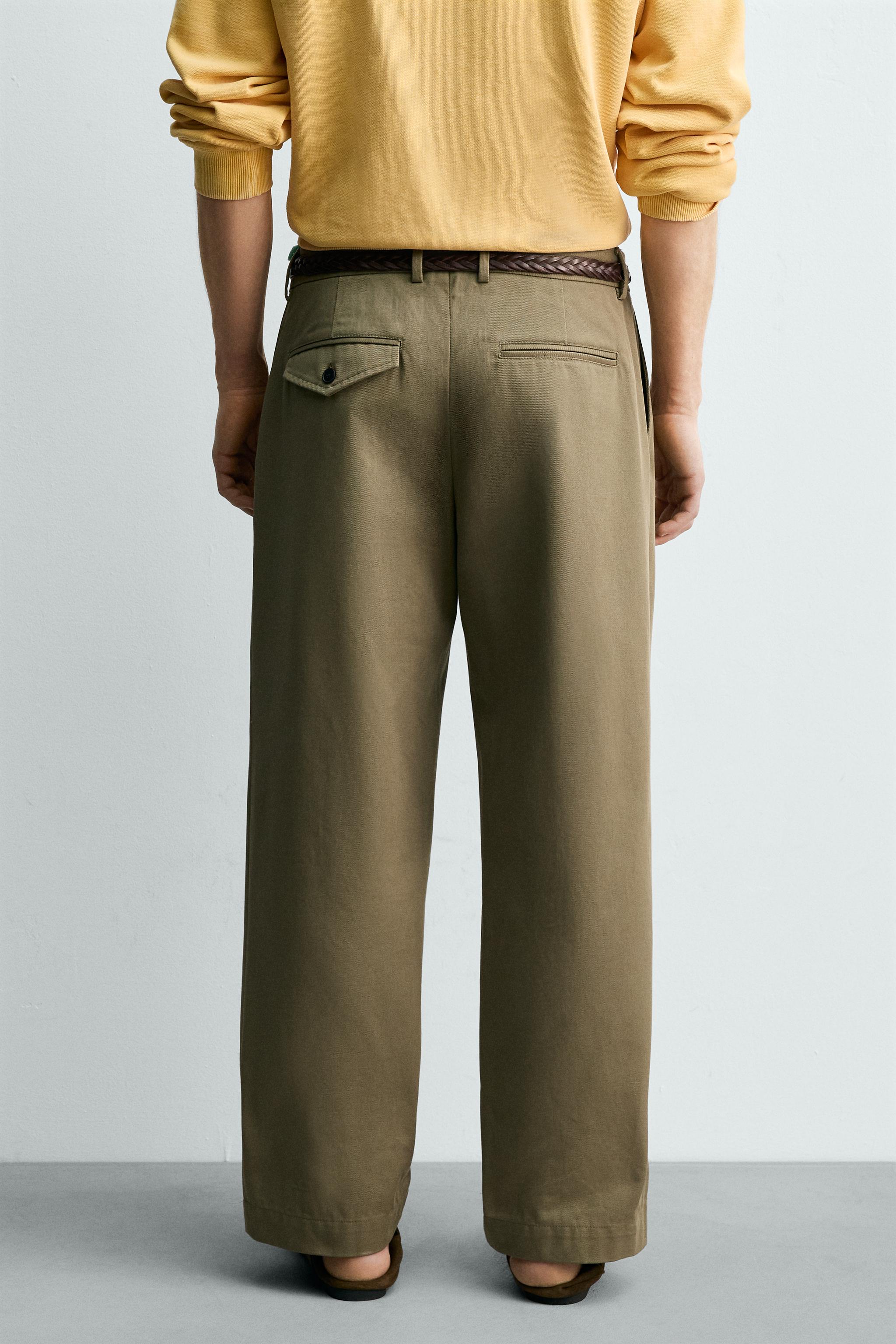 PLEATED CHINO PANTS AARON LEVINE X ZARA