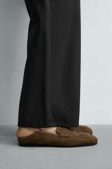 MOCASÍN PIEL ANTIFAZ - Marrón de Zara - Imagen 0