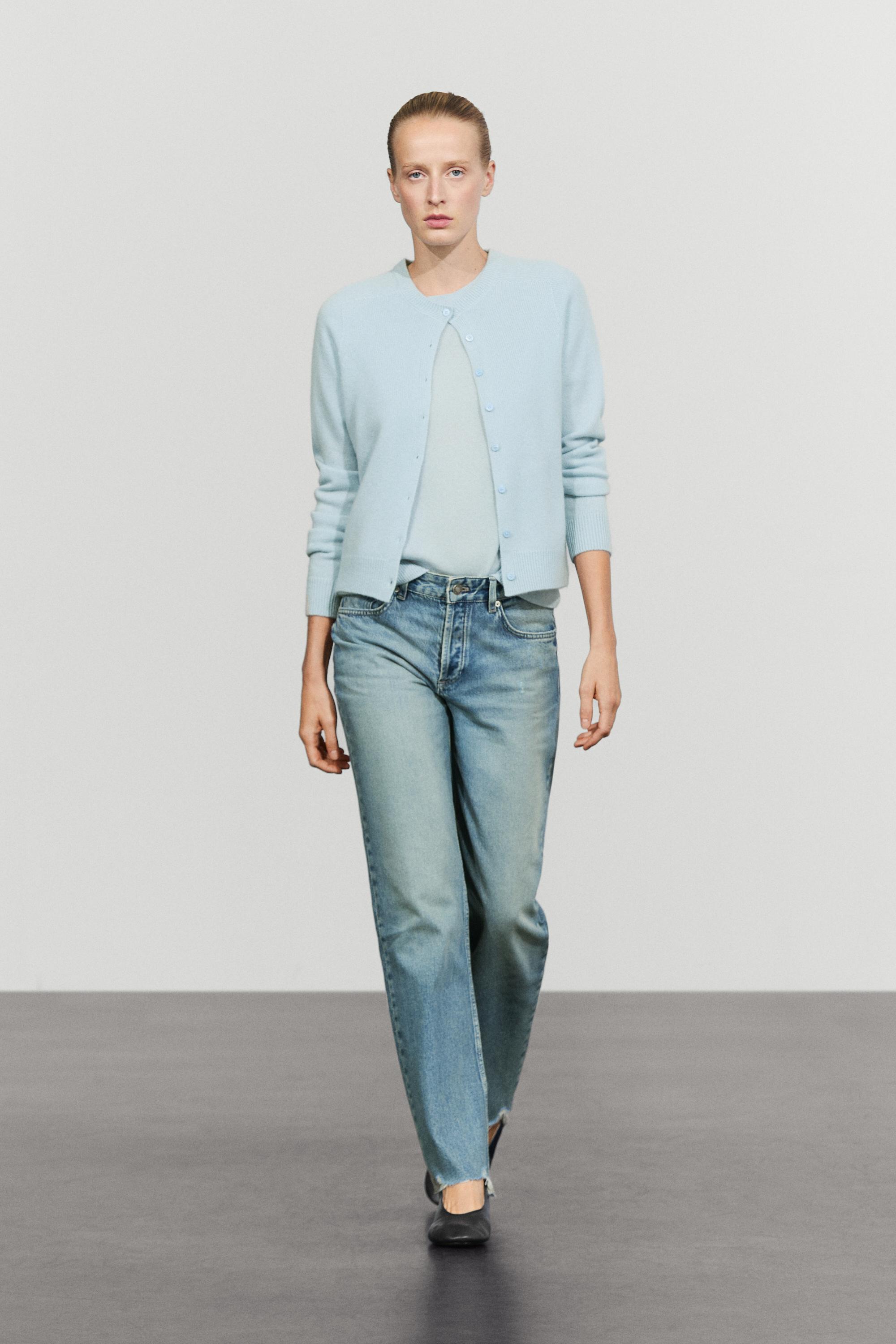 Cardigan court 100 % cachemire