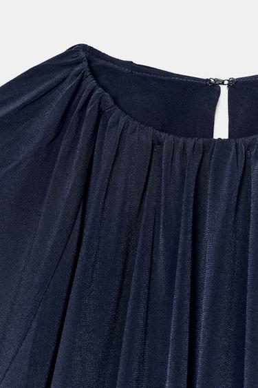 TOP BALLON À OUVERTURES - Bleu de Zara - Image 6