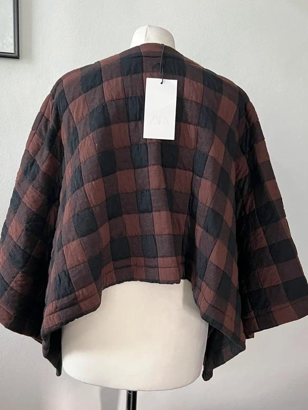 QUILTED CHECK JACKET - Image 3