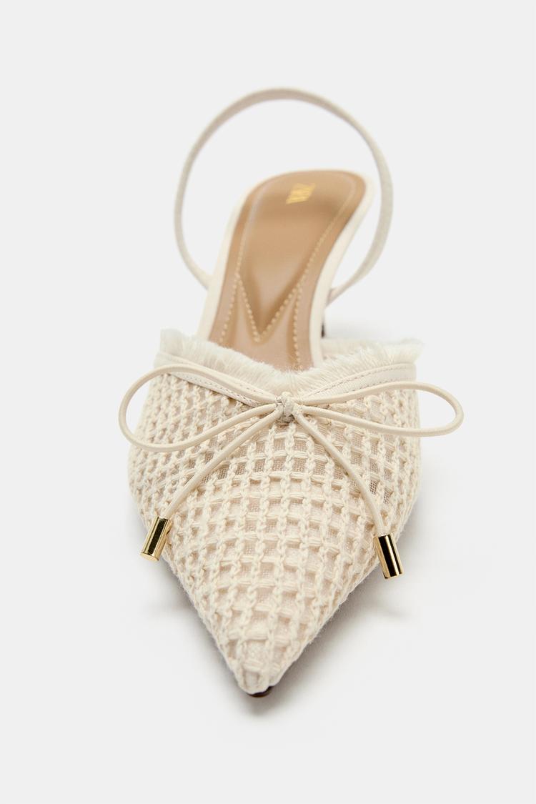 ZAPATOS DE TACÓN CON TIRAS Y MOÑO 5