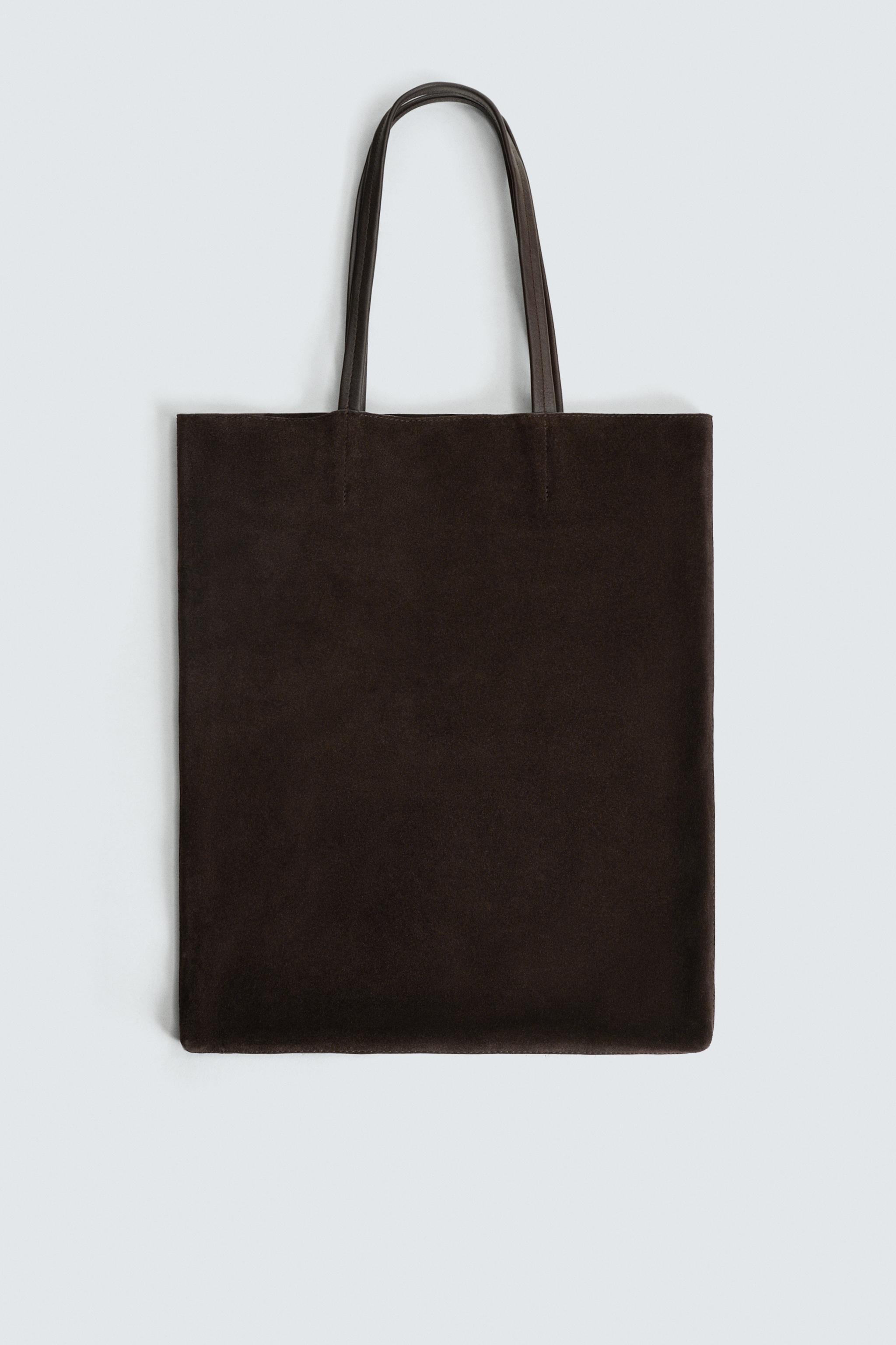 レザーショッパートートバッグ - ブラウン | ZARA Japan / 日本