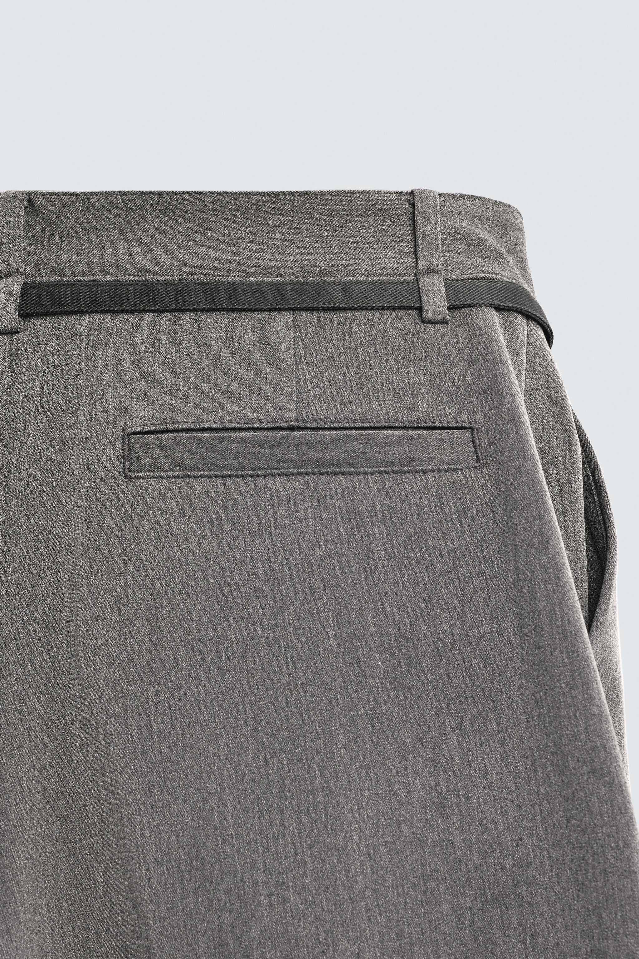 PANTALON BALLOON FIT À PLIS AVEC CEINTURE