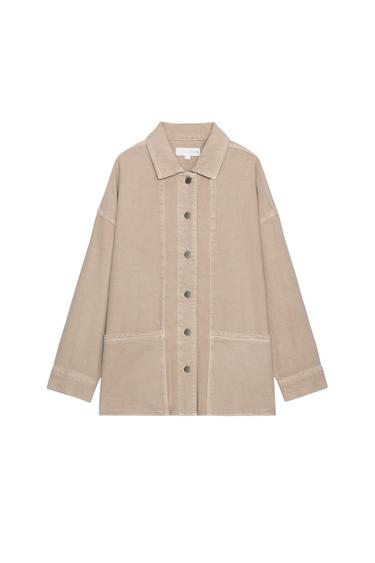 SOBRECAMISA BOLSILLOS ZW COLLECTION - Beige de Zara
