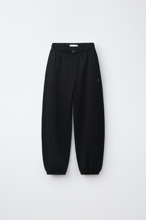 BALLOON PLUSH TROUSERS - Black by Zara - Image 0