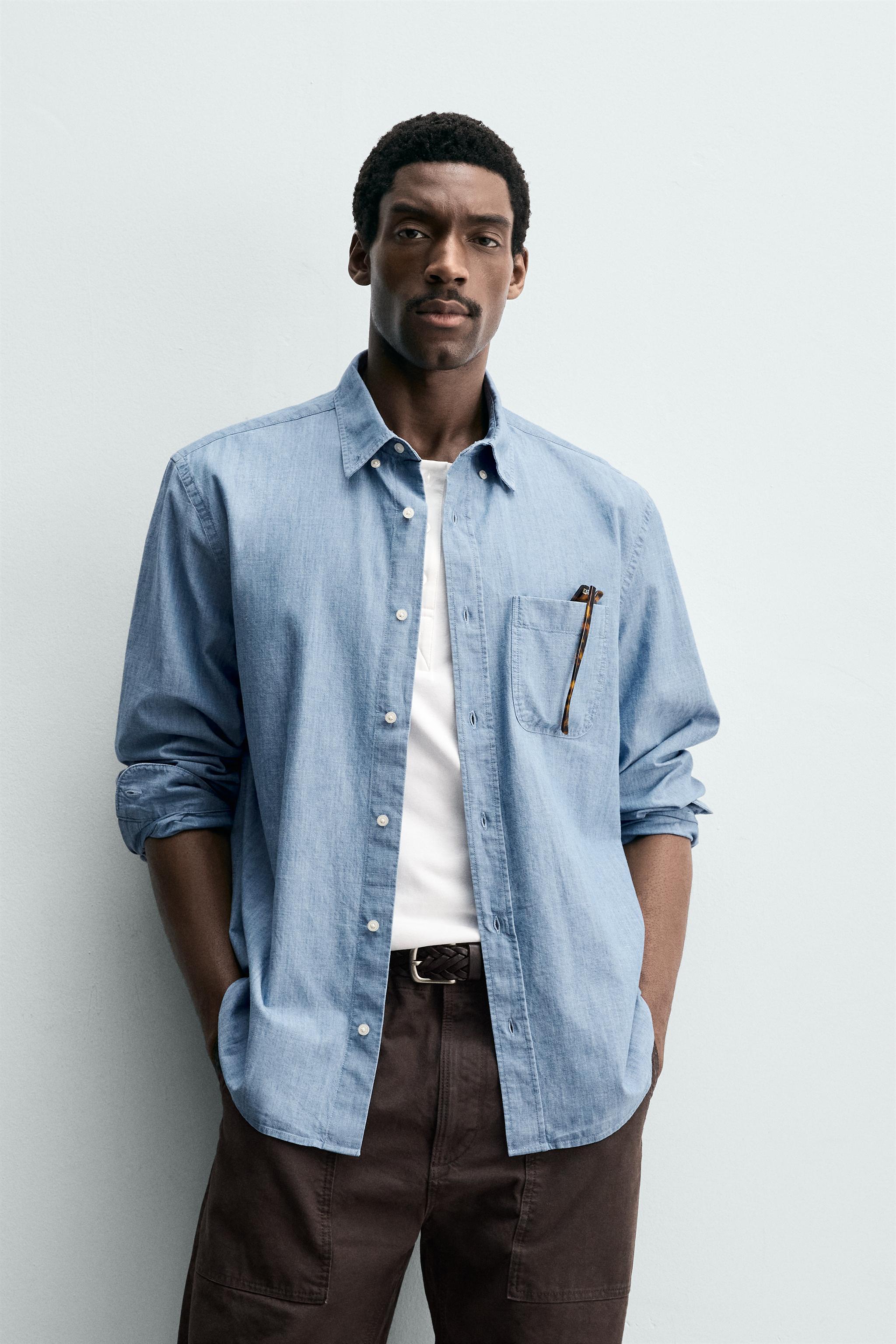 CHEMISE REGULAR FIT CHAMBRAY