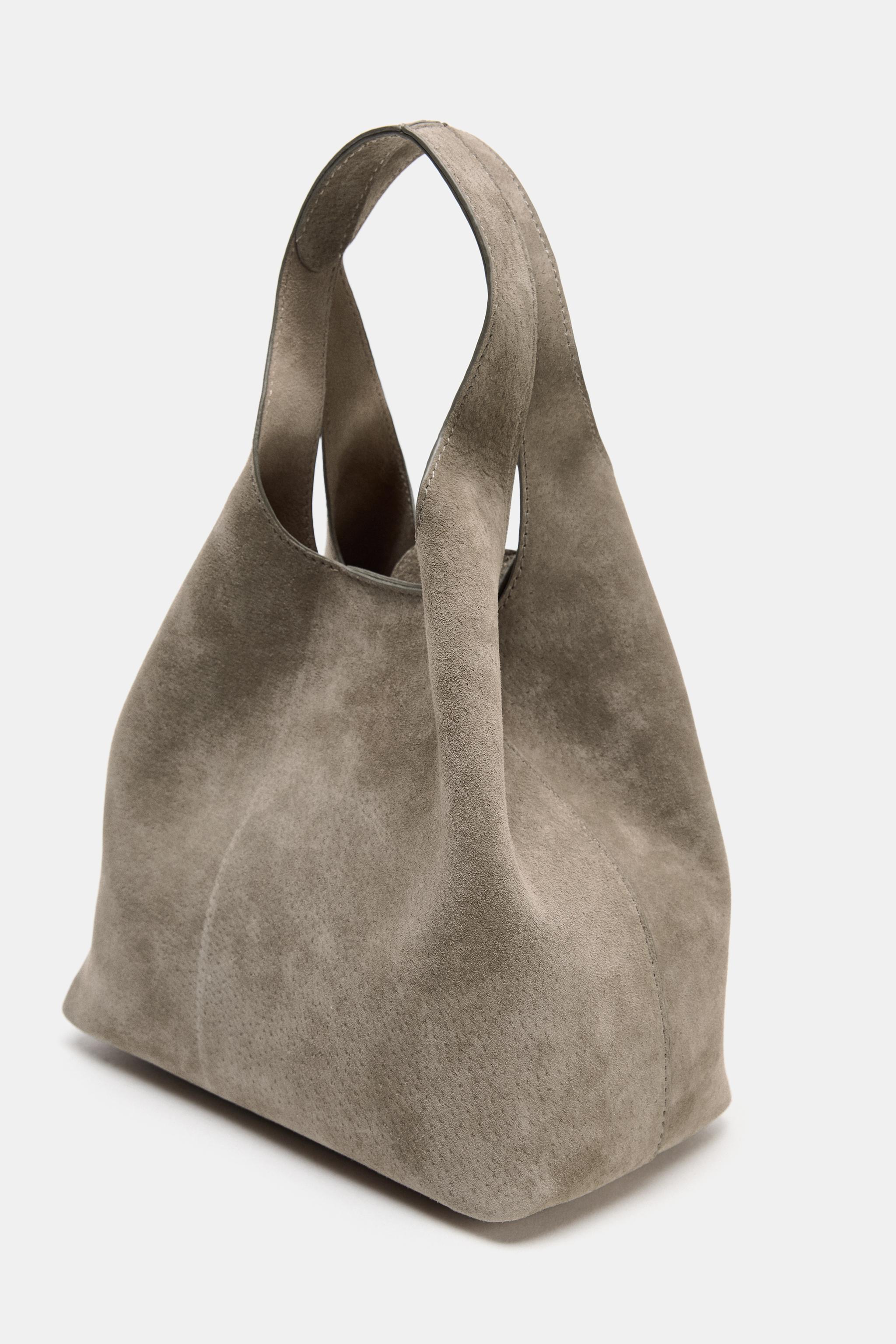 LEATHER MINI SHOPPER BAG