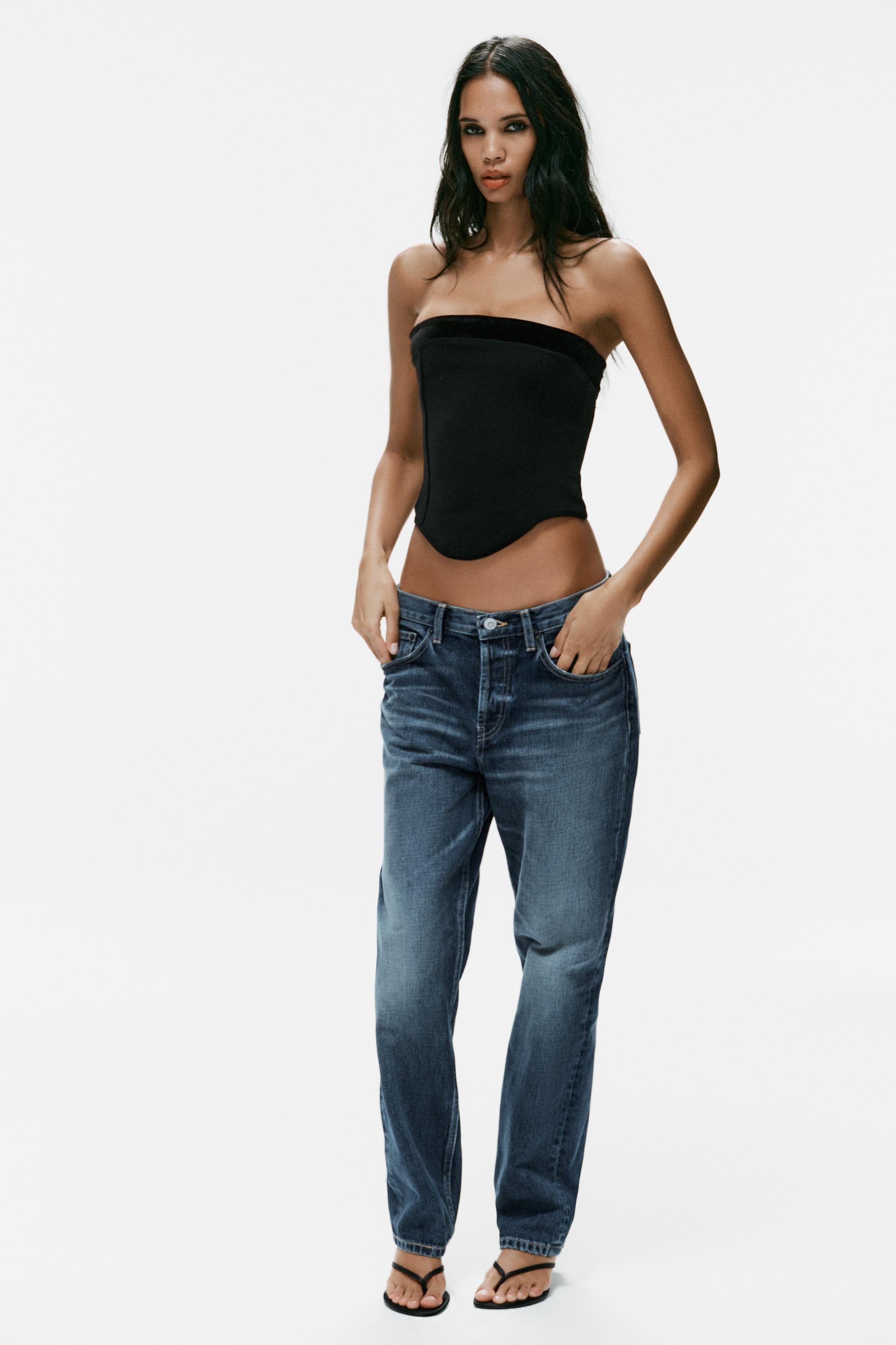 TRF MID-RISE STRAIGHT FIT JEANS