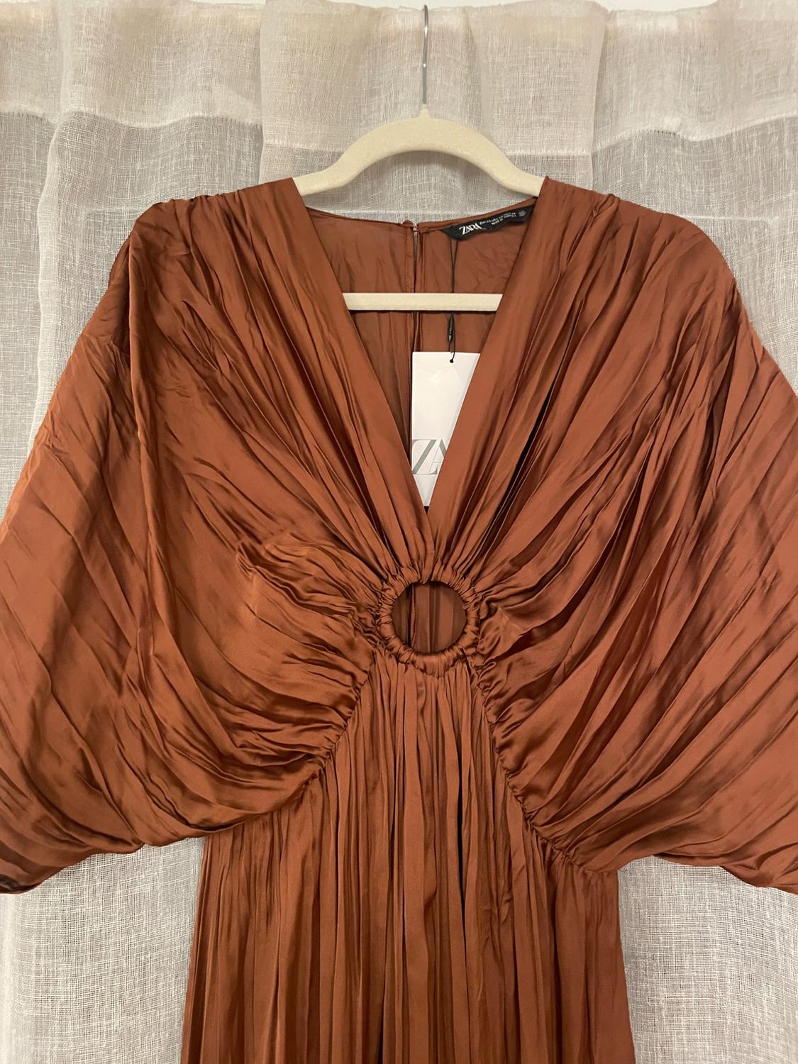 WRINKLED SATIN EFFECT JUMPSUIT - Image 3