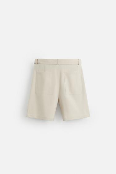 BERMUDA PLIS CEINTURE - Sable de Zara - Image 6