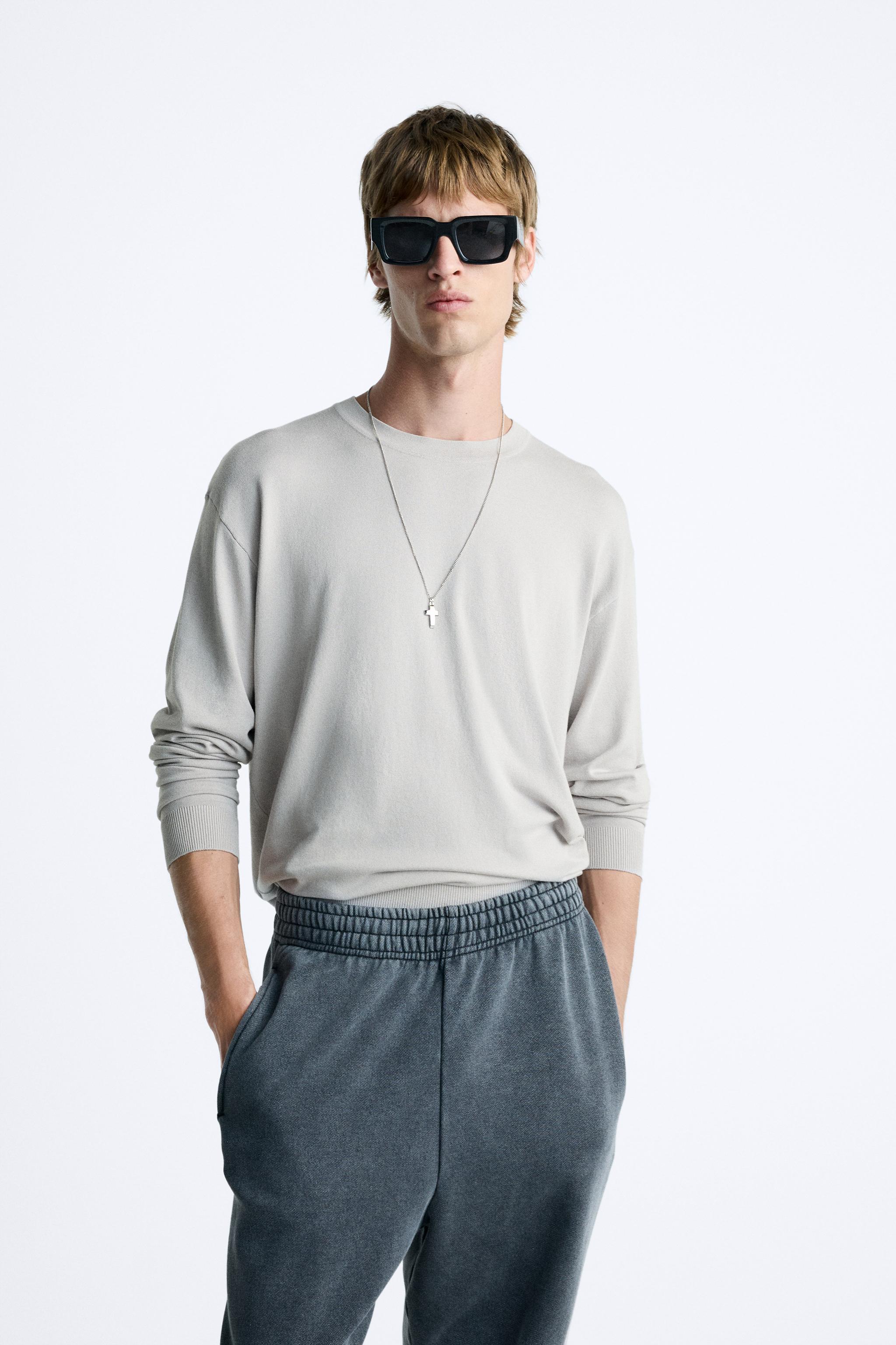 PULLOVER AUS VISKOSEMISCHGEWEBE - Cremefarben | ZARA Deutschland 