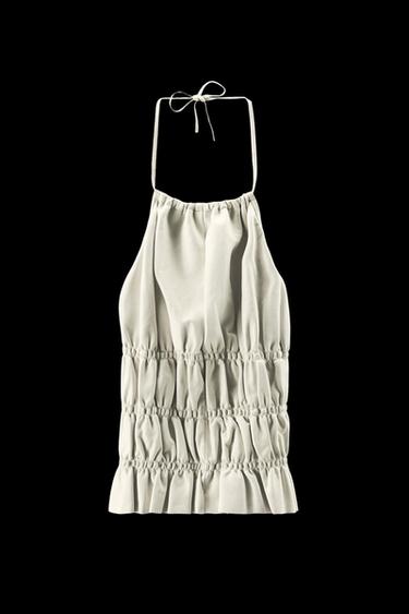 HALTER-TOP AUS 100 % LEDER – LIMITED EDITION - Eis von Zara - Bild 0