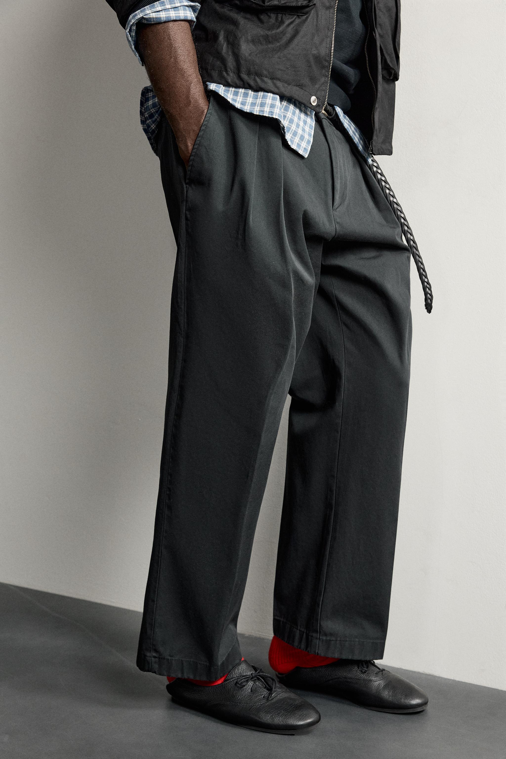 AARON LEVINE X ZARA PLEATED CHINOS