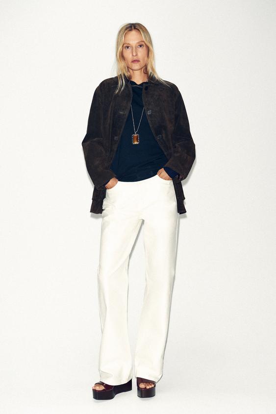 100% SUEDE LEATHER JACKET