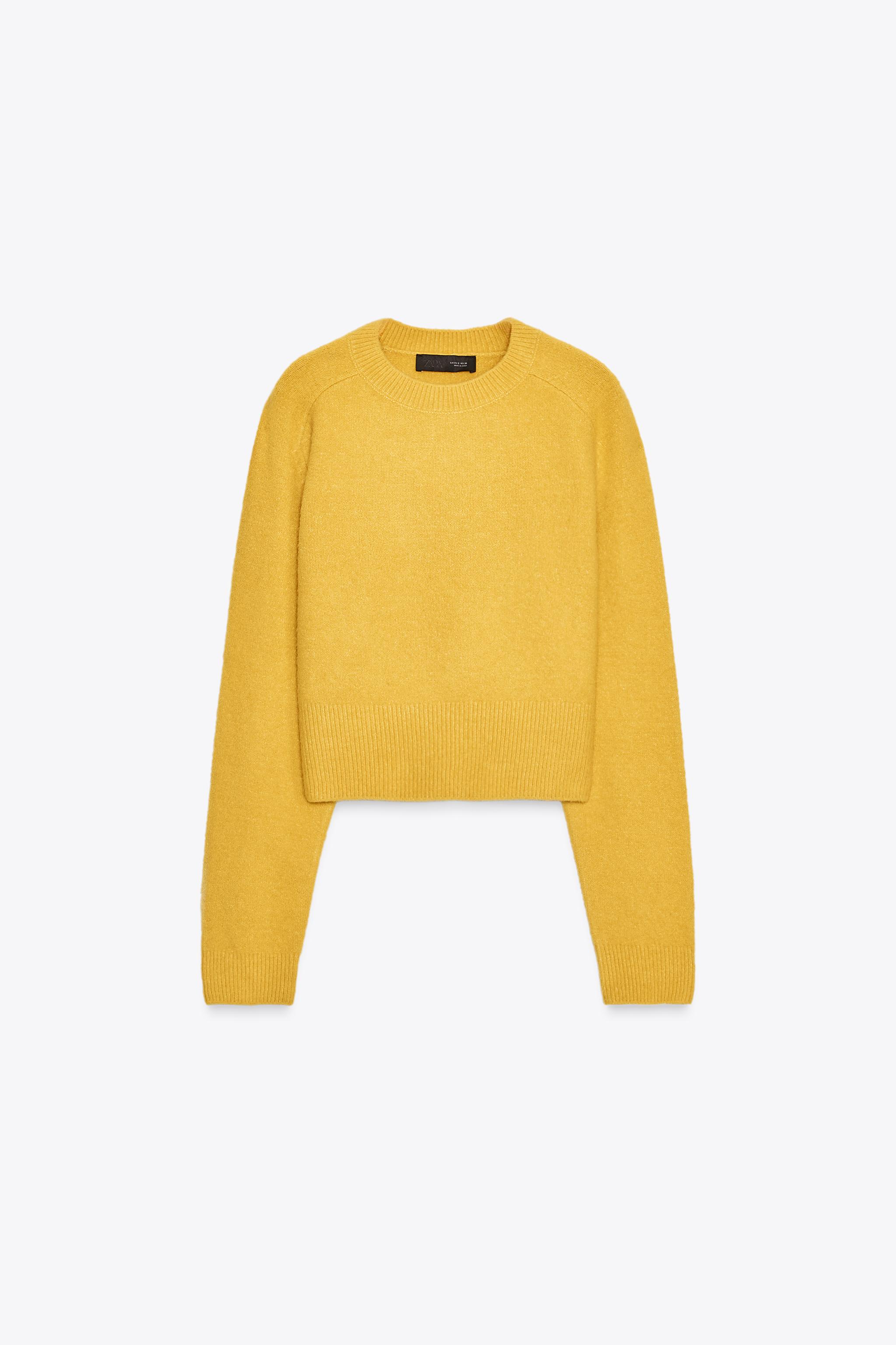SOFT KNIT BASIC SWEATER - Yellow | ZARA United States