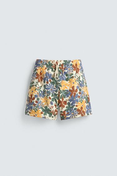 MAILLOT DE BAIN LONG À IMPRIMÉ FLORAL - Multicolore de Zara