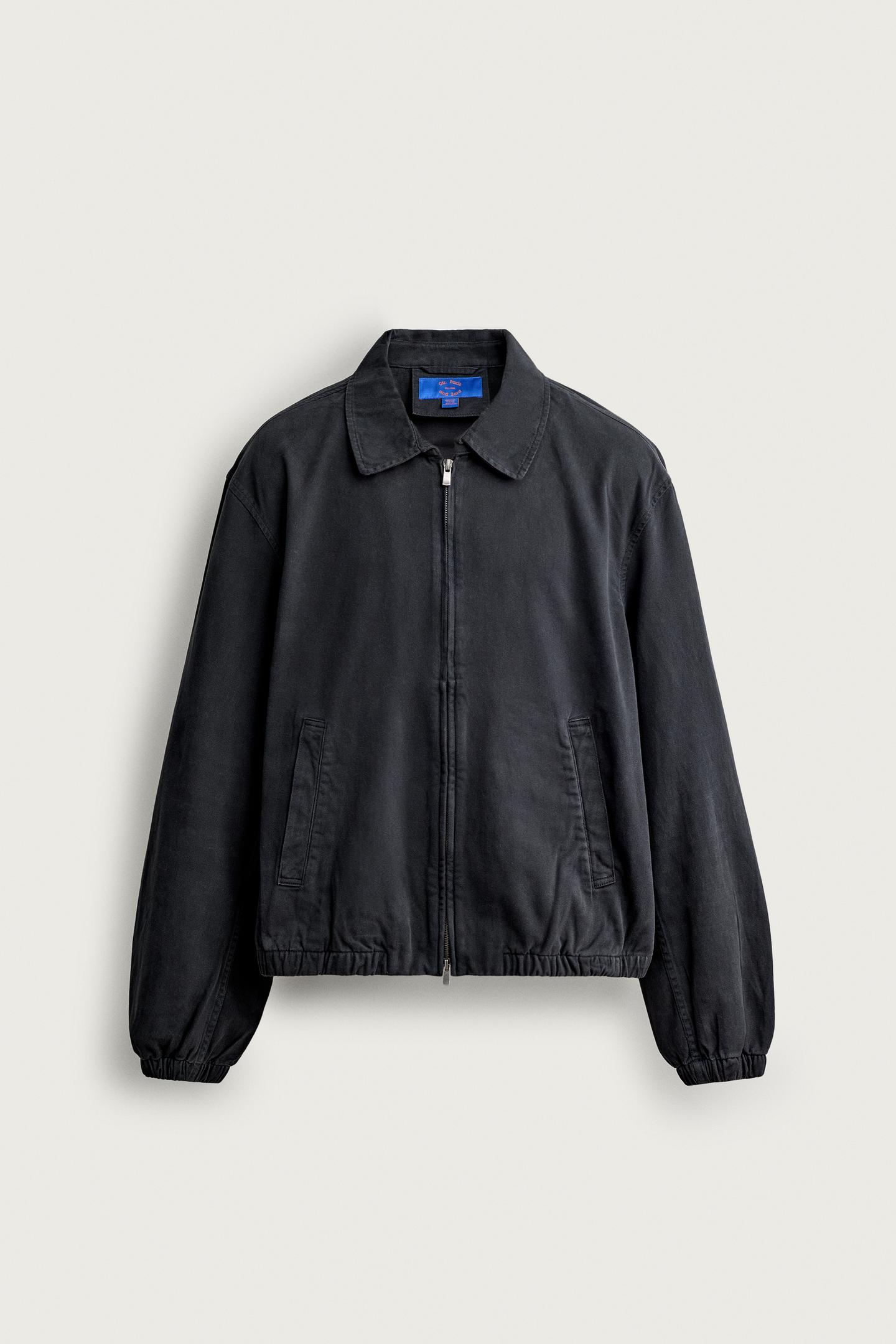 Мужская куртка Zara 0FR. Paris X ZARA Washed Cotton, цвет: Тёмный серый — фото 6