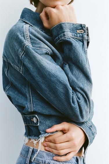 VESTE COURTE EN JEAN TRF - Bleu de Zara - Image 1