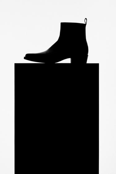 POINTED TOE COWBOY BOOTS - Black by Zara